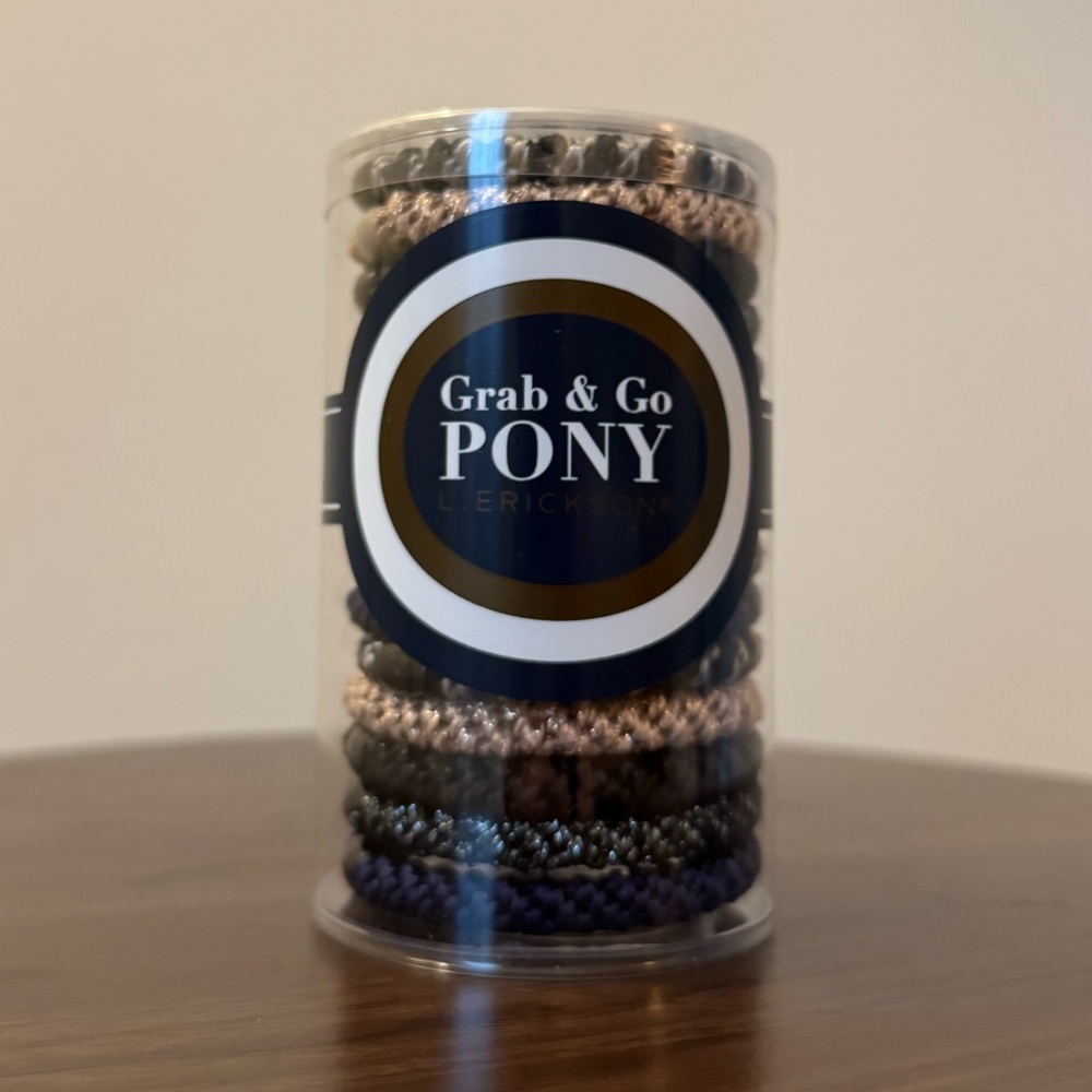 L. Erickson | Grab & Go Pony Hair Ties - Black, Blue, and Brown